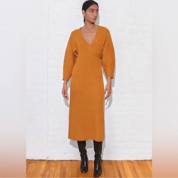 Mara Hoffman Samira Ribbed Knit Midi Sweater Dress NWT - Picture 4 of 12